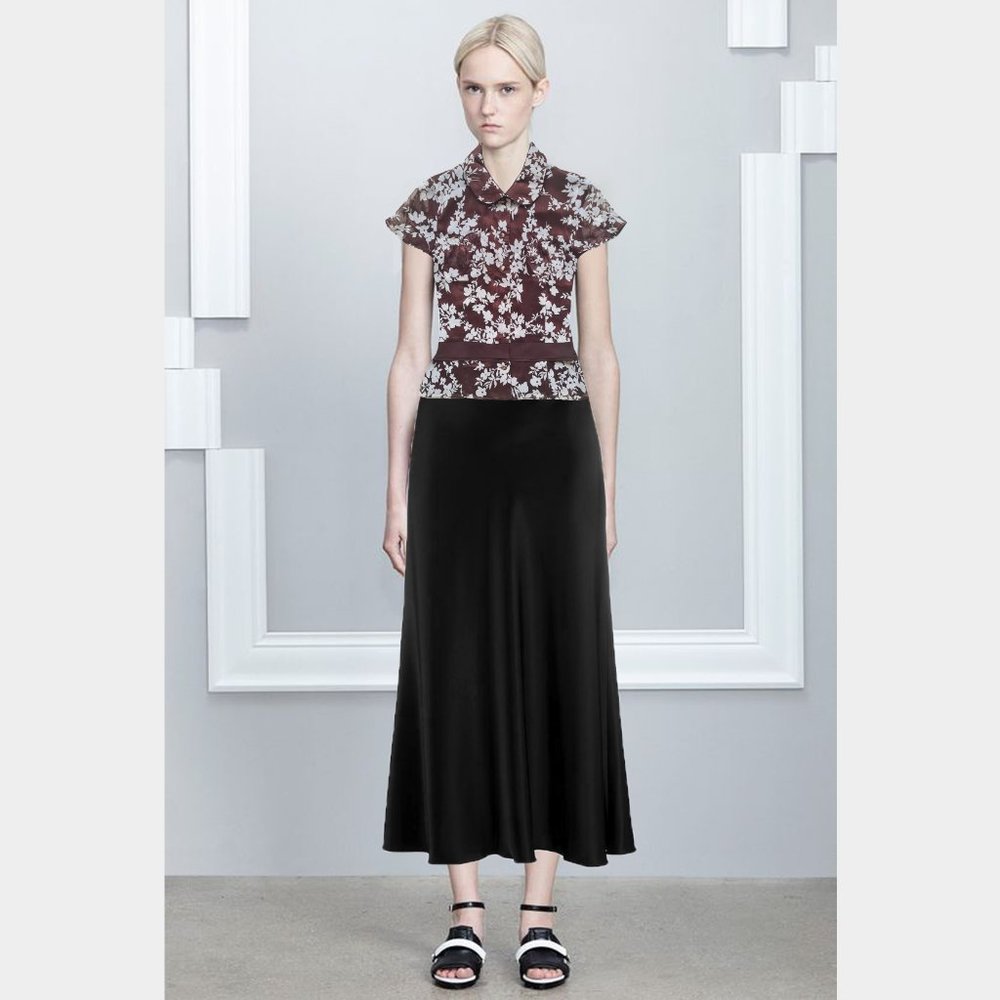 Size- S, IDEM designer 100% silk chiffon printed top - Picture 3 of 6